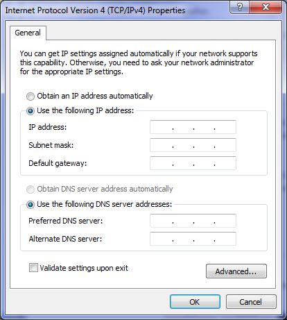 Windows VMware Network Adapter VMnet8 – Use Address