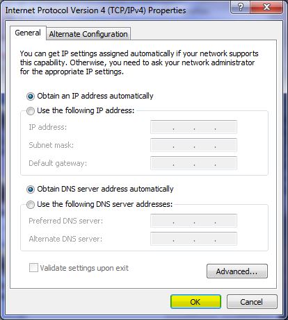Windows VMware Network Adapter VMnet8 – Obtain Address